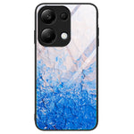 For Xiaomi Redmi Note 13 Pro 4G / Poco M6 Pro 4G Case Marble Pattern Tempered Glass Phone Back Protector
