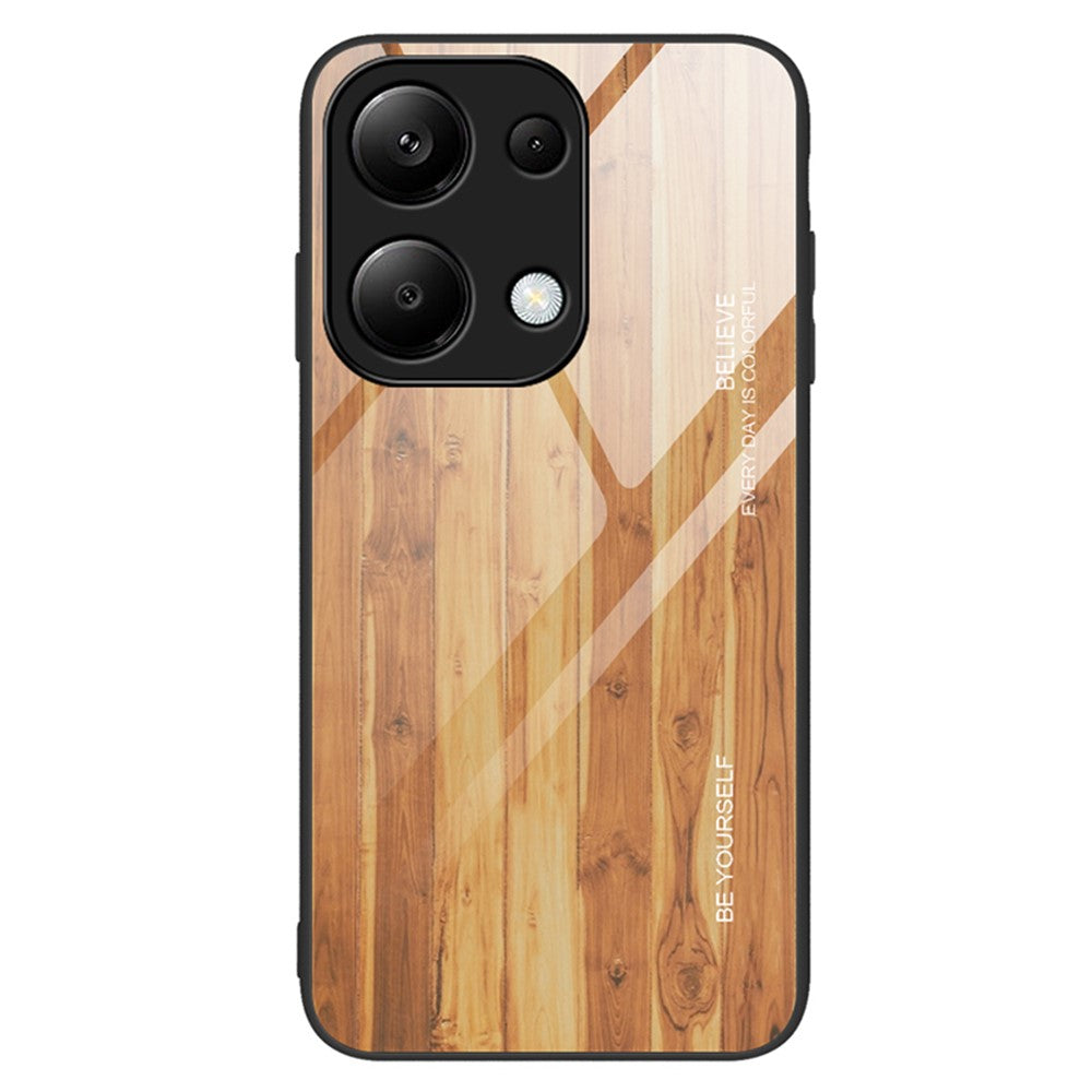 For Xiaomi Redmi Note 13 Pro 4G / Poco M6 Pro 4G Cell Phone Cases Anti-drop Tempered Glass+TPU Cover