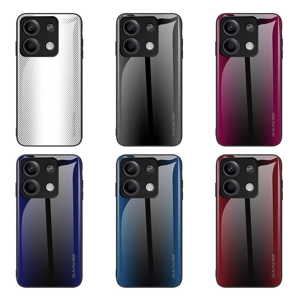 For Xiaomi Redmi Note 13 5G Case Tempered Glass Back Soft TPU Frame Phone Cover