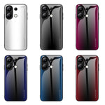 For Xiaomi Redmi Note 13 4G Case Tempered Glass+TPU Drop-proof Phone Cover