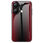 For Xiaomi Redmi Note 13 4G Case Tempered Glass+TPU Drop-proof Phone Cover