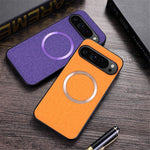 For Google Pixel 9 Pro XL Case TPU+Cloth Fall Protection Phone Cover Powerful Magnetic