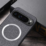 For Google Pixel 9 Pro XL Case TPU+Cloth Fall Protection Phone Cover Powerful Magnetic