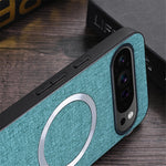 For Google Pixel 9 Pro XL Case TPU+Cloth Fall Protection Phone Cover Powerful Magnetic