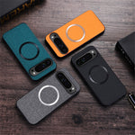For Google Pixel 9 Pro XL Case TPU+Cloth Fall Protection Phone Cover Powerful Magnetic