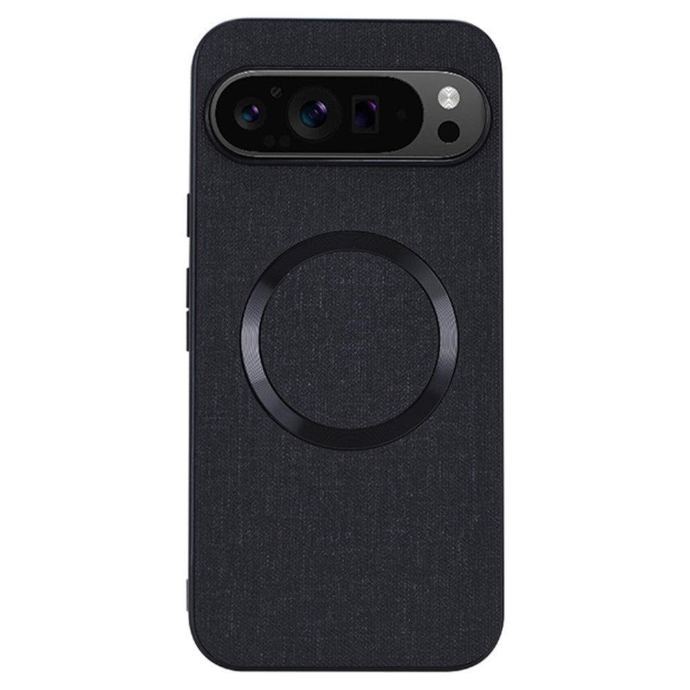 For Google Pixel 9 Pro XL Case TPU+Cloth Fall Protection Phone Cover Powerful Magnetic