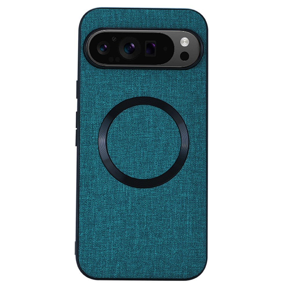 For Google Pixel 9 Pro XL Case TPU+Cloth Fall Protection Phone Cover Powerful Magnetic
