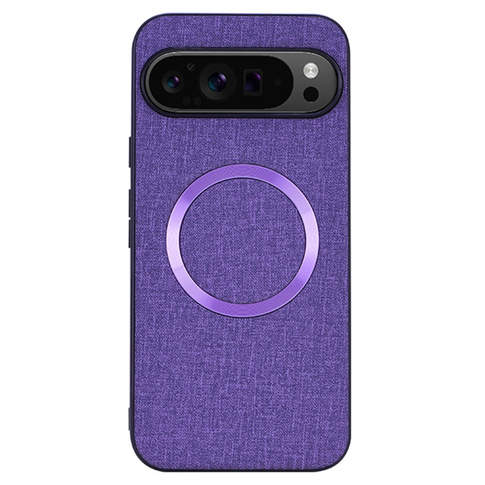 For Google Pixel 9 Pro XL Case TPU+Cloth Fall Protection Phone Cover Powerful Magnetic
