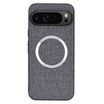 For Google Pixel 9 Pro XL Case TPU+Cloth Fall Protection Phone Cover Powerful Magnetic