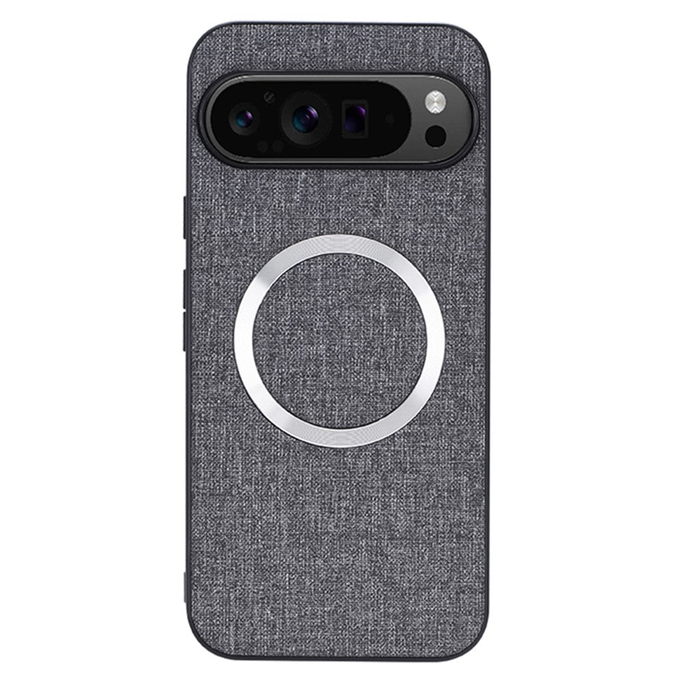 For Google Pixel 9 Pro XL Case TPU+Cloth Fall Protection Phone Cover Powerful Magnetic