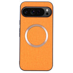 For Google Pixel 9 Pro XL Case TPU+Cloth Fall Protection Phone Cover Powerful Magnetic