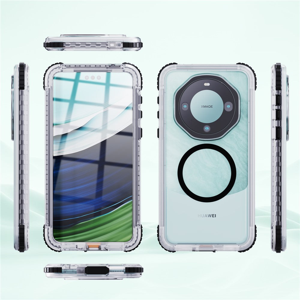 REDPEPPER CC Series For Huawei Mate 60 Pro Magnetic Clear Phone Cover IP68 Waterproof Case