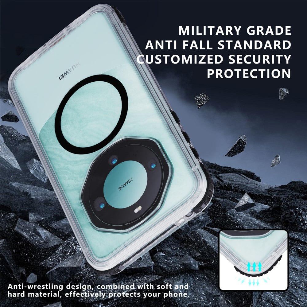 REDPEPPER CC Series For Huawei Mate 60 Pro Magnetic Clear Phone Cover IP68 Waterproof Case