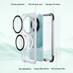 REDPEPPER CC Series For Huawei Mate 60 Pro Magnetic Clear Phone Cover IP68 Waterproof Case