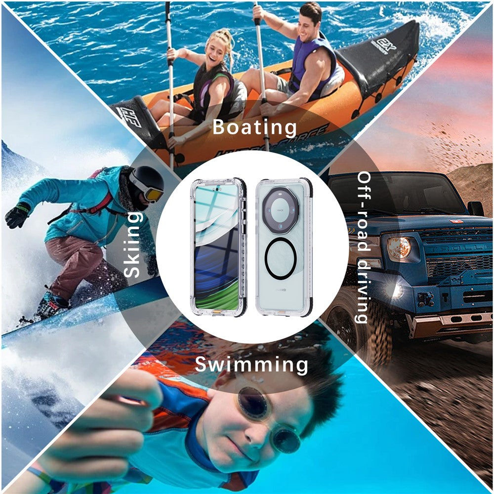 REDPEPPER CC Series For Huawei Mate 60 Pro Magnetic Clear Phone Cover IP68 Waterproof Case