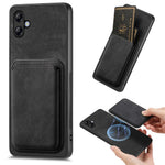 Til Samsung Galaxy A05 4G Etui Magnetisk Etui Læder Bagcover med Aftagelig Kortholder