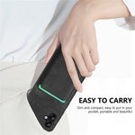 Til Samsung Galaxy A05 4G Etui Magnetisk Etui Læder Bagcover med Aftagelig Kortholder