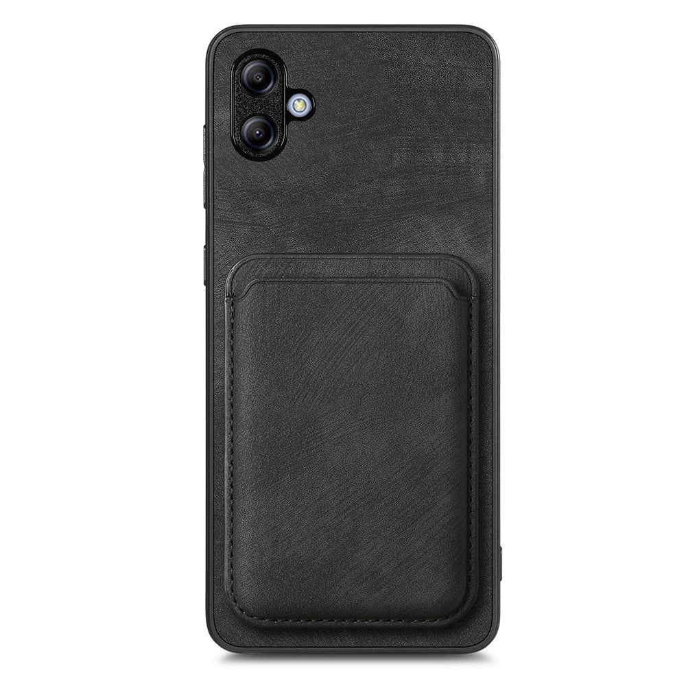 Til Samsung Galaxy A05 4G Etui Magnetisk Etui Læder Bagcover med Aftagelig Kortholder