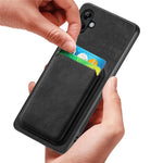 Til Samsung Galaxy A05 4G Etui Magnetisk Etui Læder Bagcover med Aftagelig Kortholder