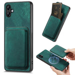 Til Samsung Galaxy A05 4G Etui Magnetisk Etui Læder Bagcover med Aftagelig Kortholder
