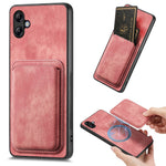 Til Samsung Galaxy A05 4G Etui Magnetisk Etui Læder Bagcover med Aftagelig Kortholder