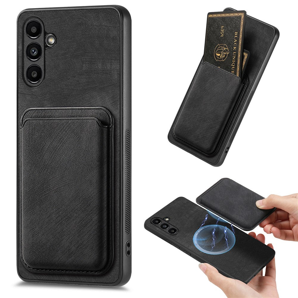 For Samsung Galaxy A05s 4G Magnetic Case Leather Back Cover with Detachable Card Holder