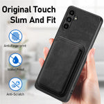 For Samsung Galaxy A05s 4G Magnetic Case Leather Back Cover with Detachable Card Holder