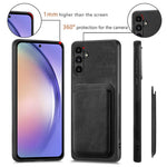For Samsung Galaxy A05s 4G Magnetic Case Leather Back Cover with Detachable Card Holder