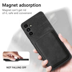 For Samsung Galaxy A05s 4G Magnetic Case Leather Back Cover with Detachable Card Holder