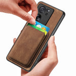Xiaomi 13T / 13T Pro / Redmi K60 Ultra Magnetiskt Läderfodral med Avtagbart Korthållare