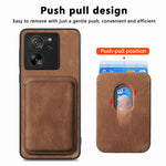 Xiaomi 13T / 13T Pro / Redmi K60 Ultra Magnetiskt Läderfodral med Avtagbart Korthållare