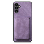 For Samsung Galaxy A25 5G (Global) (161mm) Magnetic Case Leather Back Cover with Detachable Card Holder