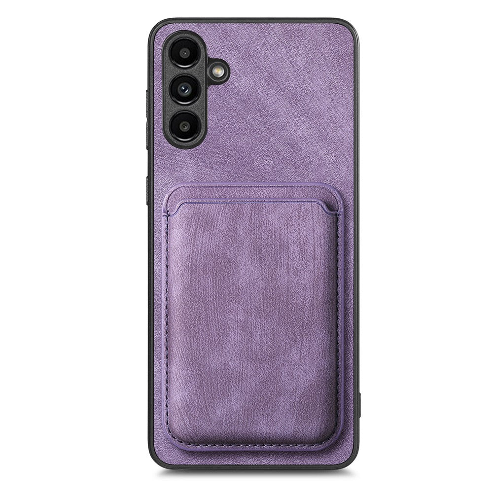 For Samsung Galaxy A25 5G (Global) (161mm) Magnetic Case Leather Back Cover with Detachable Card Holder