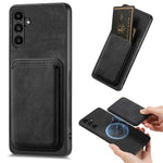 Til Samsung Galaxy A34 5G magnetisk cover med aftagelig kortholder i læder