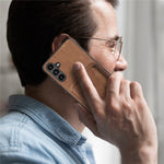 Til Samsung Galaxy A34 5G magnetisk cover med aftagelig kortholder i læder