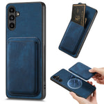 Til Samsung Galaxy A34 5G magnetisk cover med aftagelig kortholder i læder