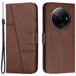 For Xiaomi Redmi A3 4G / Poco C61 4G Case Calf Texture Leather Wallet Phone Cover with Folio Stand
