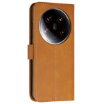 For Xiaomi 14 Ultra Case Viewing Stand Flip Leather Phone Cover with Strap