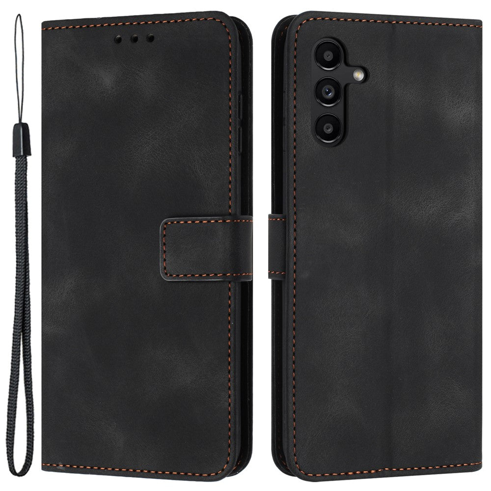 For Samsung Galaxy A24 4G (162.1 x 77.6 x 8.3mm) Case PU Leather Wallet Phone Cover Skin Touch Feeling