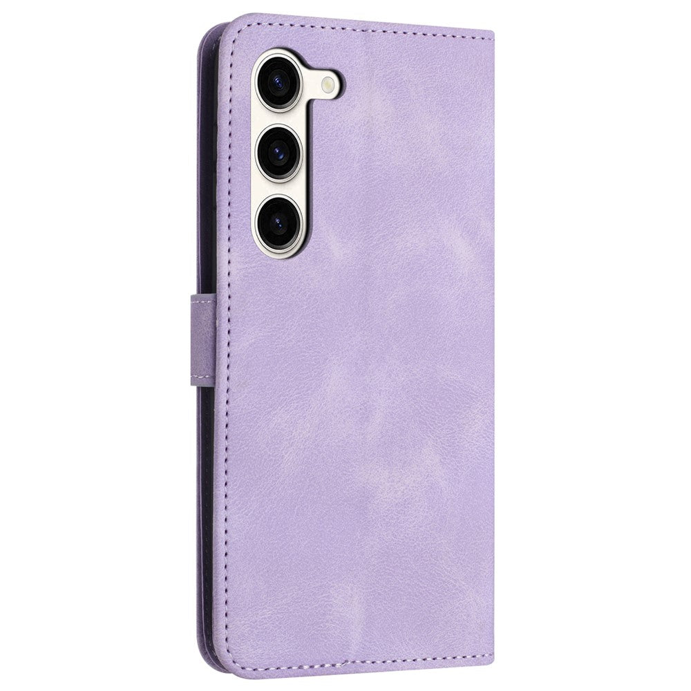 For Samsung Galaxy S23+ Case Skin-touch PU Leather Folio Stand Phone Cover
