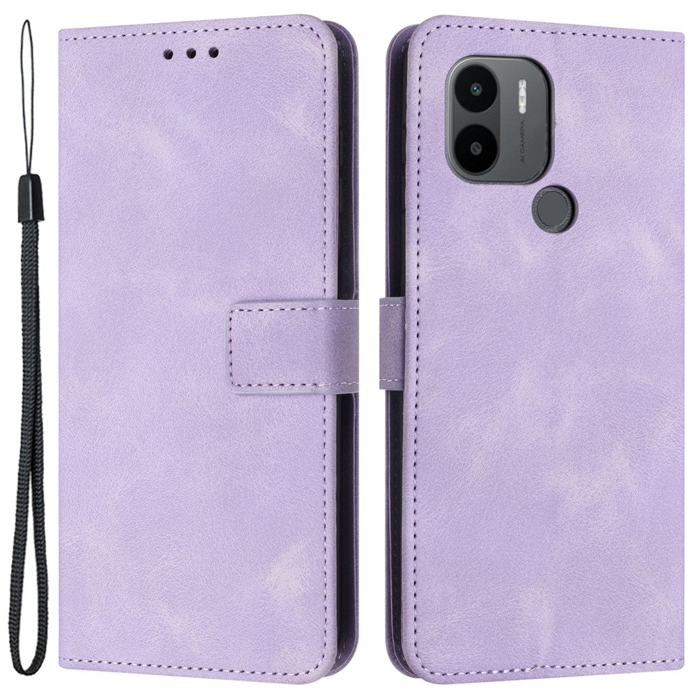 For Xiaomi Redmi A1+ 4G / A2+ 4G / Poco C50 4G Case Skin Feel Leather Wallet Phone Cover