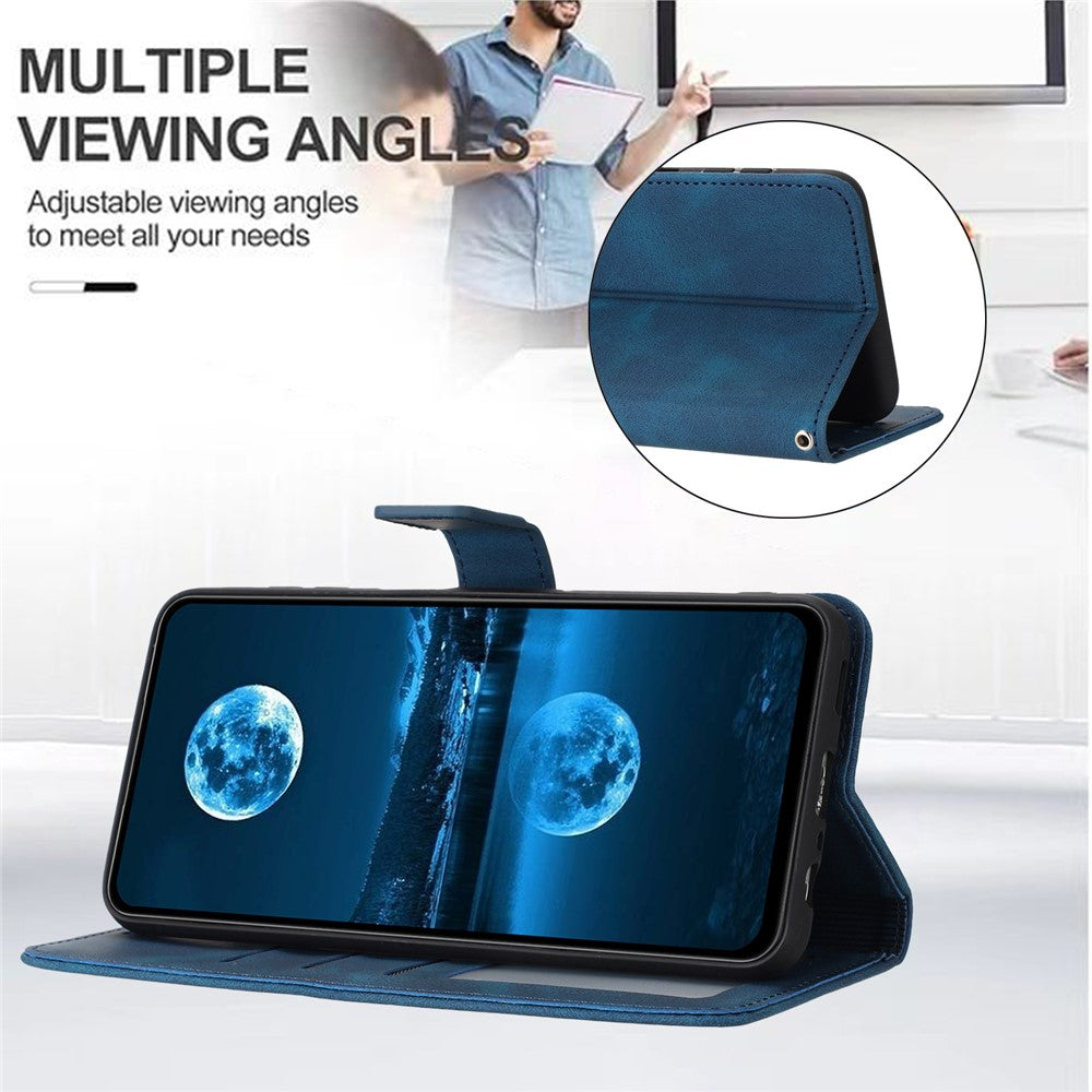 For Xiaomi Redmi A3 4G / Poco C61 4G Case Solid Color PU Leather Stand Magnetic Closure Phone Cover