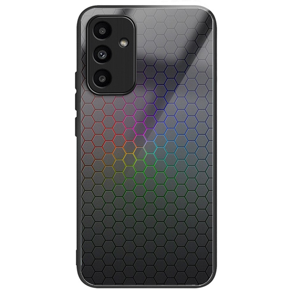 Samsung Galaxy A15 4G / 5G-skal Mönstertryck Härdat glas + TPU + PC Reptåligt mobilskal