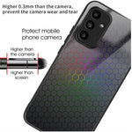 Samsung Galaxy A15 4G / 5G-skal Mönstertryck Härdat glas + TPU + PC Reptåligt mobilskal