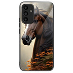 Samsung Galaxy A15 4G / 5G-skal Mönstertryck Härdat glas + TPU + PC Reptåligt mobilskal