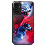 Samsung Galaxy A15 4G / 5G-skal Mönstertryck Härdat glas + TPU + PC Reptåligt mobilskal