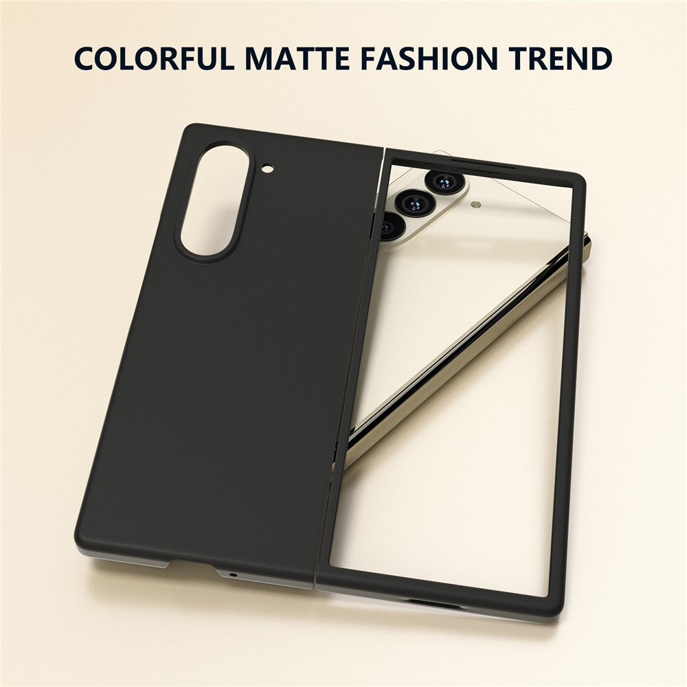 Til Samsung Galaxy Z Fold6 5G PC-etui Hudvenlig Anti-ridse Sammenklappelig Telefoncover