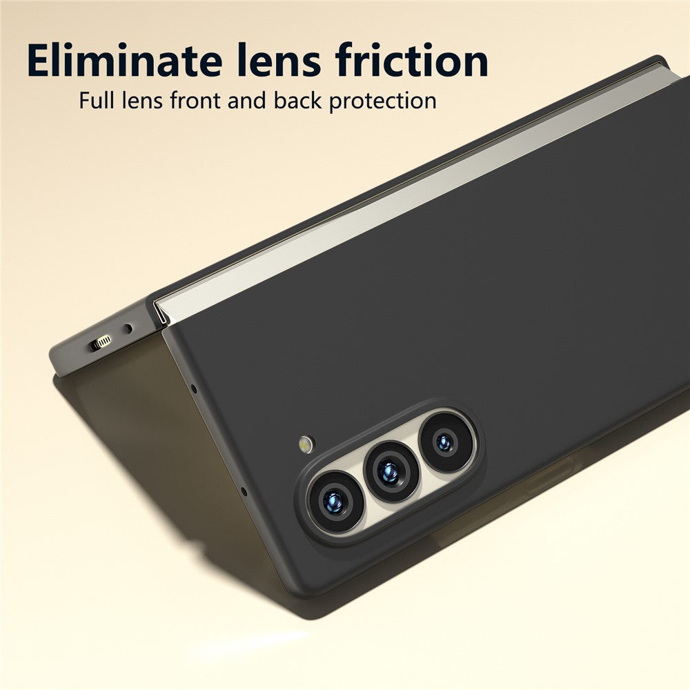 Til Samsung Galaxy Z Fold6 5G PC-etui Hudvenlig Anti-ridse Sammenklappelig Telefoncover