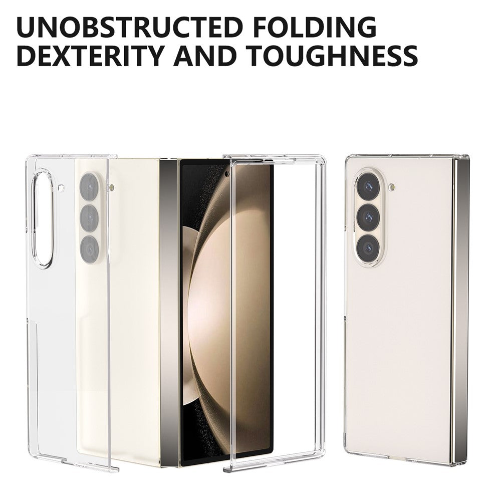 Til Samsung Galaxy Z Fold6 5G PC Cover Ridsefrit Klart Sammenklappeligt Telefoncover