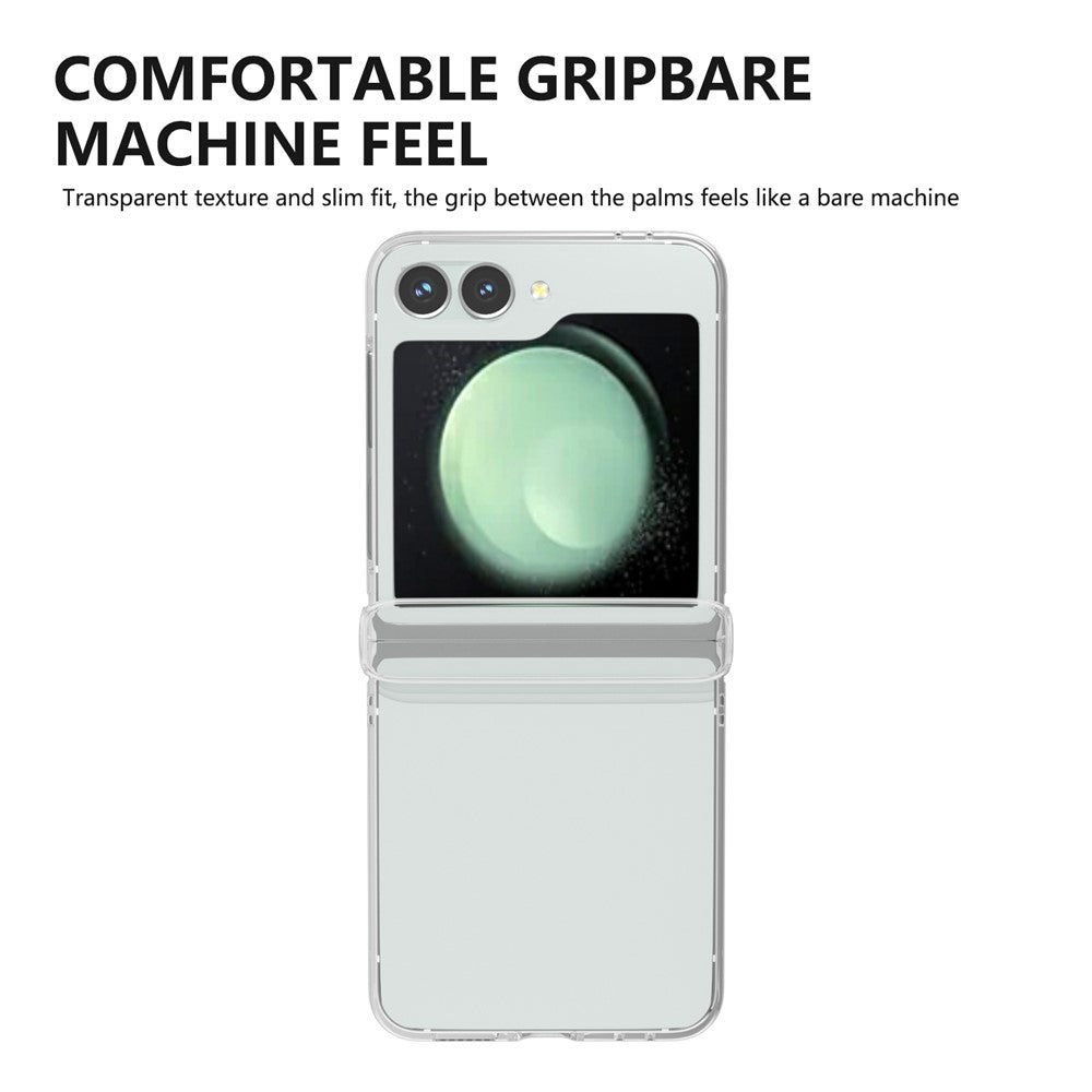 Til Samsung Galaxy Z Flip7 FE 5G / Z Flip6 5G Gennemsigtigt Telefoncover Hårdt PC Beskyttelsescover
